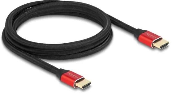 Delock Ultra High Speed HDMI Kabel, 48Gbps, 8K, 60Hz, 3m, zertifiziert, rot (85775)