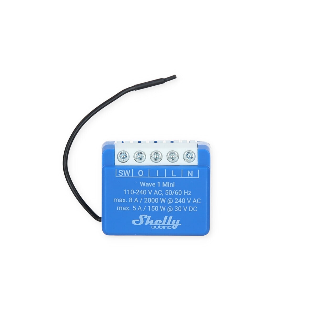 Shelly Qubino Wave 1 Mini Z-Wave Schalter, 1 Kanal, 8 A (Shelly_W_1 ...