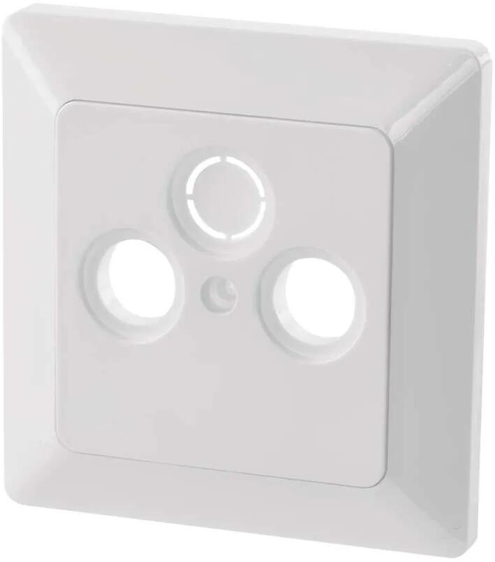 EMOS A6004.3 Abdeckung für TV+R+SAT, weiß (1906300104)