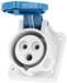 MENNEKES Anbaudose, 16 A, 230 V, 3 Pole, IP44, rot (851)
