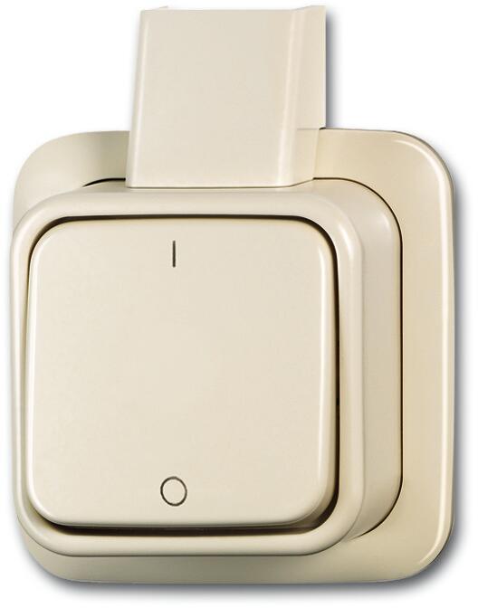 Busch-Jaeger 2601/2 AP Wippschalter, Duro 2000 AP, 2-polig, Ausschalter, weiß (2CKA001042A0654)