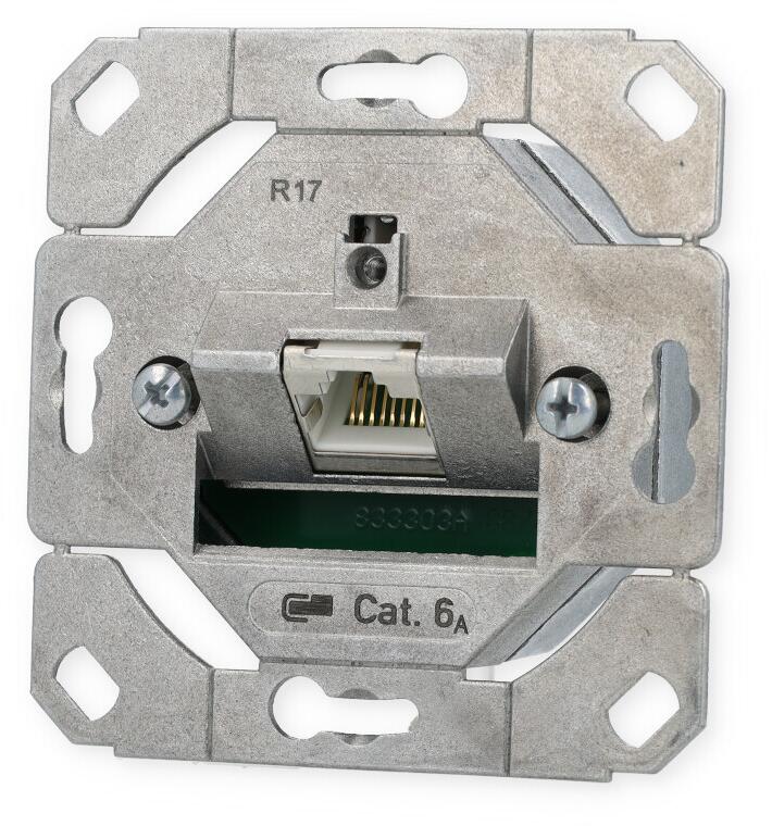 Metz Connect E-DAT-Anschlussdose C6A, 1 Port, UP0 (130C371200-I)