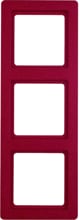 Berker 10136062 Rahmen, 3-fach, Q.1, rot samt