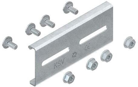 Niedax KLVB 60/4 Stoßstellenverbinder, 60x110 mm, feuerverzinkt