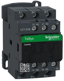 Schneider Electric LC1D18F7 Leistungsschütz LC1D 3p, +1S+1Ö, 7.5 kW, 18 A, 400 V AC3, Spule 110 V AC