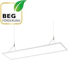 EVN LED Pendelleuchte, rechteckig, 220-240V/AC/DC IP40, 29W, 33W, 35W, 38W, 3000K, 4000K, 3480-4750lm, weiß (PPSU120125)