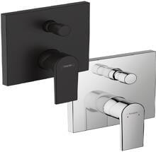 hansgrohe Vernis Shape Einhebel-Wannenarmatur Unterputz mit integrierter Sicherungskombination nach EN1717 für iBox universal, Messing, 25 l/min