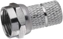 EMOS K7351 Konnektor F-Stecker für Koaxialkabel, CB113, VPE 10 Stück, (1807100700)