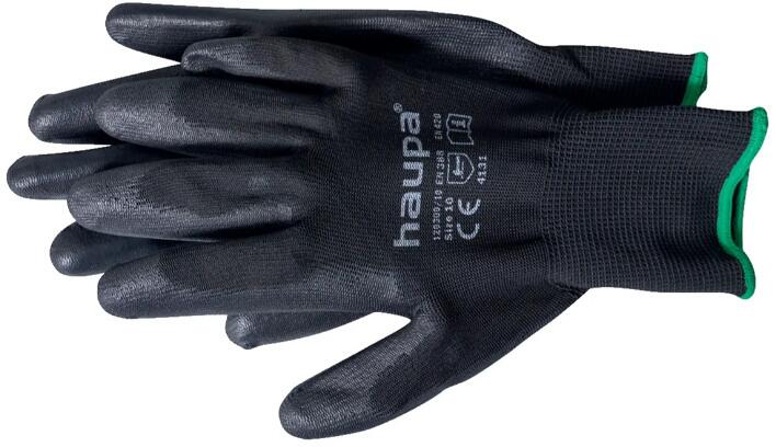 Haupa 120300/8 PU-Textil-Handschuh, schwarz, Gr. 8