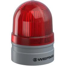 Werma Mini TwinFLASH 115-230VAC RD LED-Leuchte, Höhe 85 mm, Leuchtfarbe Rot (260.120.60)