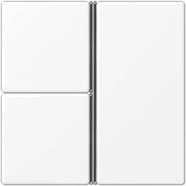 Jung A403TSAWWM Tastensatz, 3fach, F40, Serie A/AS, schneeweiß matt