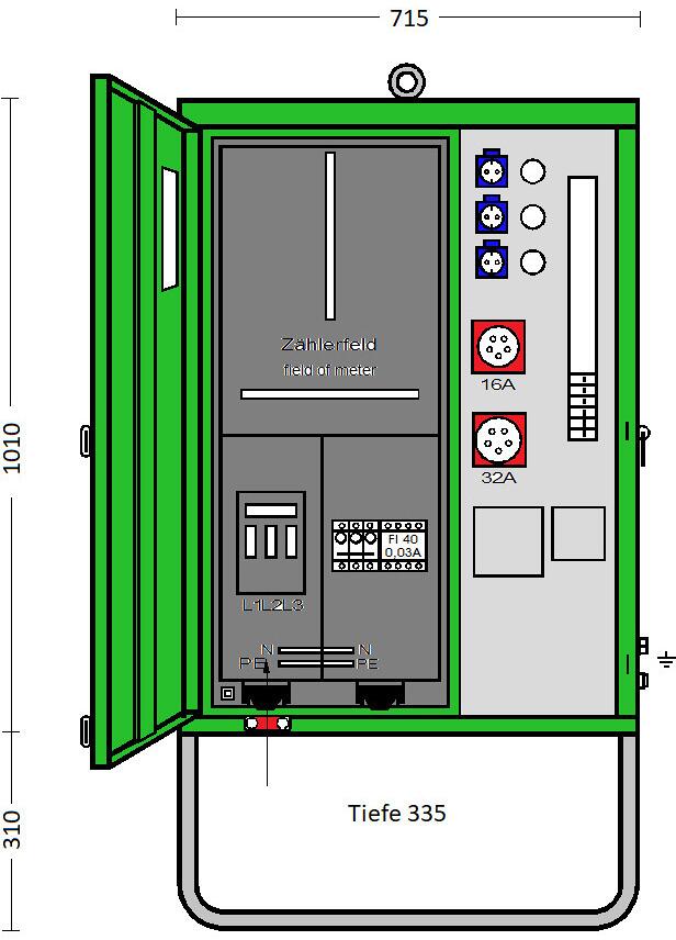 Elektra AV32N/A/311-1-UEK Anschlussschrank (180630)