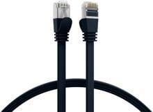 EFB-Elektronik RJ45 Flachpatchkabel Cat.6A U/FTP PVC, schwarz