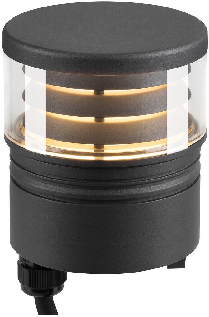 SLV M-POL S Polehead Louver Pollerleuchtenkopf, DALI, LED, 19W, 260/270lm, 2700/3000K, CRI90, anthrazit (1006391)