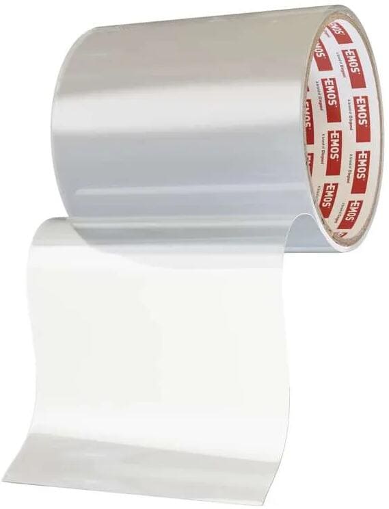 EMOS F6100 Reparaturklebeband für Schwimmbecken, Breite 100mm, Länge 1m, transparent (2005061000)