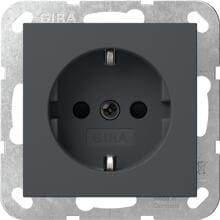 Gira SCHUKO-Steckd. SP o.Kr. SRK System 55 Anthrazit (438328)