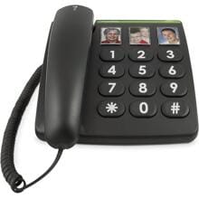 Doro PhoneEasy 331ph Seniorentelefon, schwarz (380003)