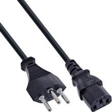 InLine Netzkabel, Netzstecker Schweiz auf Kaltgerätestecker C13