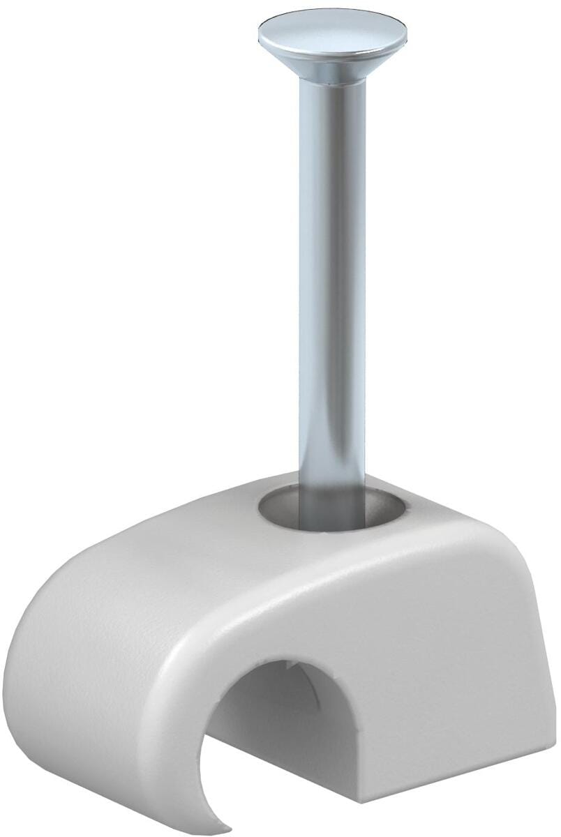 Don Quichotte CC006 7-12 Nagelschelle 7-12 mm Nagel 18 mm, grau, verzinkter Nagel (990910)