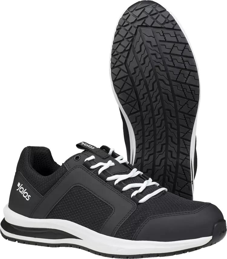 Ejendals AB Jalas Tempus 5618 Atmungsaktiver, sportlicher und bequemer Sicherheitsschuh mit fortschrittlicher Stoßdämpfung, Größe 44, schwarz grau (56