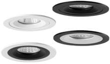 Brumberg M1 Einbaugehäuse, rund, bündig, mit Modulhalterung, max. 1x13W, ohne LED-Modul, Aluminium