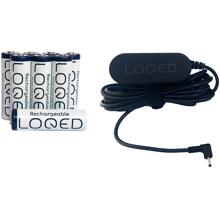 Loqed Power Kit, wiederaufladbare Batterien für Touch Smart-Schloss, 3m Ladekabel (1002)