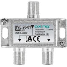 Axing BVE 20-01 zweifach Verteiler, 5-1006MHz, brummentstört (BVE02001)