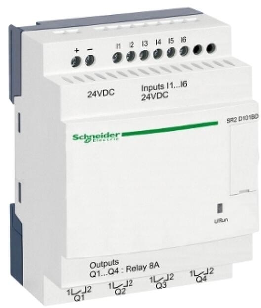 Schneider Electric SR2D101BD SPS-Steuerrelais, Zelio Logic, kompakte Ausführung, 10 E/A, 24 VDC