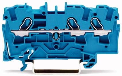 Wago 2004-1304 3-Leiter Durchgangsklemmen blau