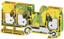 Weidmüller A3C 16 PE Schutzleiter-Reihenklemme, PUSH IN, 16 mm², 1000 V, grün/gelb