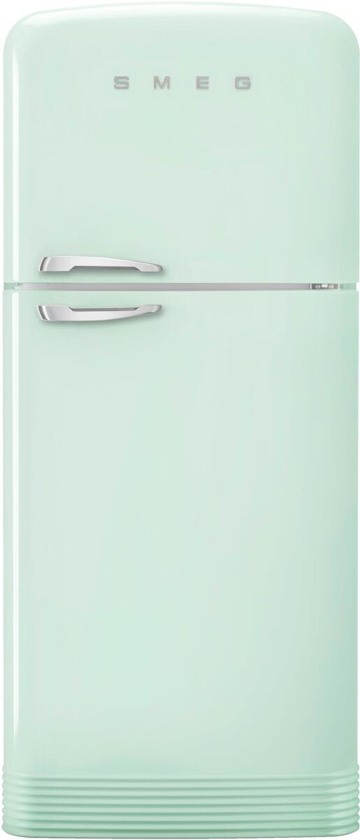 Smeg FAB50RPG5 50"s Style Retro Stand Kühl-/Gefrierkombination, 80 cm breit, NoFrost, Rechtsanschlag, pastellgrün