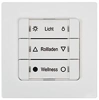 HomePilot Wandtaster smart – 3 Gruppen, einfache und intuitive Steuerung von bis zu drei Gruppen, Einfache und schnelle Installation, weiß (12501006)