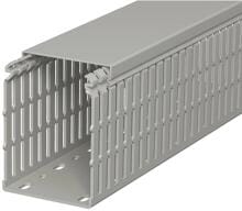 OBO Bettermann LKV N 10075 Verdrahtungskanal, 100x75x2000mm, PVC, geschlitzt, grau (6178439)