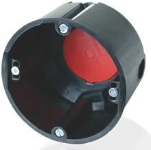 f-tronic BS117 Brandschutzdose, Ø 74mm, Tiefe 54mm, schwarz (7500002)