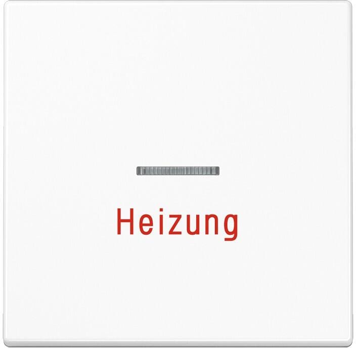 Jung LS990HWW Wippe mit Lichtleiter und Aufschrift "Heizung", LS 990, alpinweiß