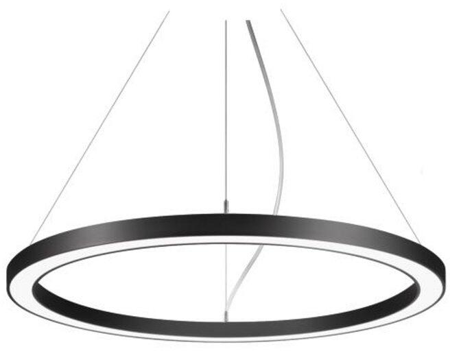 Brumberg BIRO CIRCLE LED-Pendel-Ringleuchte, D=1000mm, H=50mm, 65W, 6705lm, 3000K, direkt, Casambi dimmbar, Betriebsgerät, schwarz (13832183CA)
