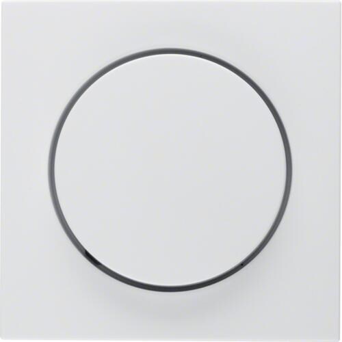 Berker 11378989 Zentralstück mit Regulierknopf für Drehdimmer, S.1, polarweiß glänzend