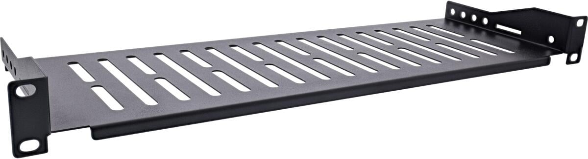 InLine 19" Fachboden, 150mm, 10kg, 1HE, RAL 9005 schwarz (19114A)