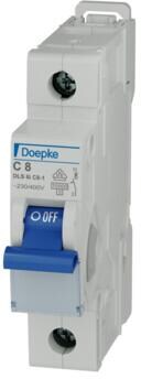 Doepke DLS 6i C8-1 Leitungsschutzschalter, 10kA, 1-polig, C-Charakteristik, 8A (09916200)