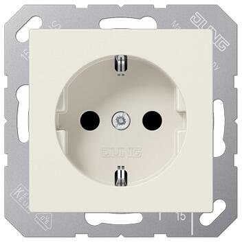Jung A 1520 BF Schuko Steckdose 16A 250V, Thermoplast hochglänzend, weiß