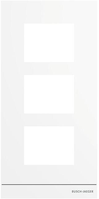 Busch-Jaeger 41393CF-W-03 Frontplatte Audio 1/3, Weiß (2TMA220160W0008)