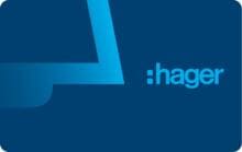 Hager Karte für Kartenleser, in Außenstation, motion oder modular, 10er Pack, Blau (RTH310X)