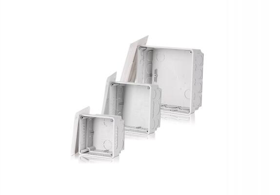 f-tronic UP Abzweigkasten E142, 160x160x65mm, inkl. Deckel, grau (7310062)
