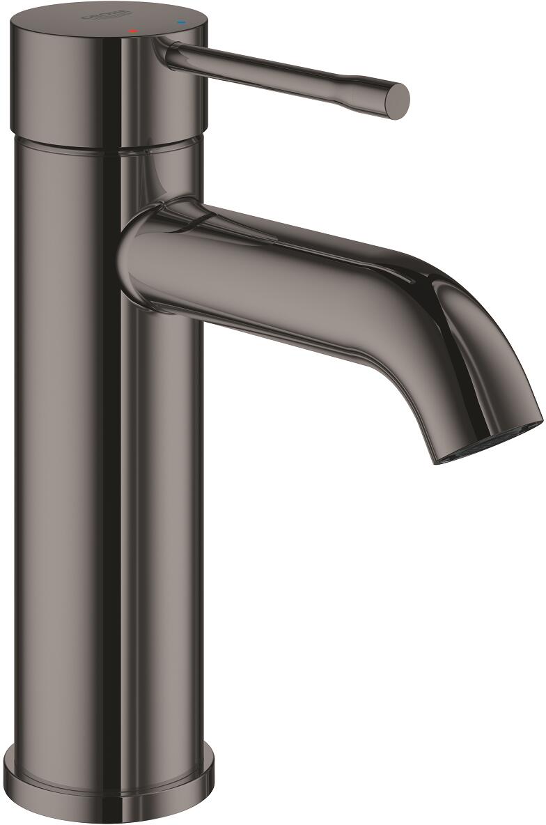 GROHE Essence Einhand-Waschtischbatterie, S-Size, Einlochmontage, glatter Körper, Professional Edition, hard graphite (24172A01)