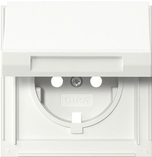 Gira 492266 Abdeckung für SCHUKO-Steckdose 16 A 250 V~ mit Klappdeckel TX_44 Reinweiß