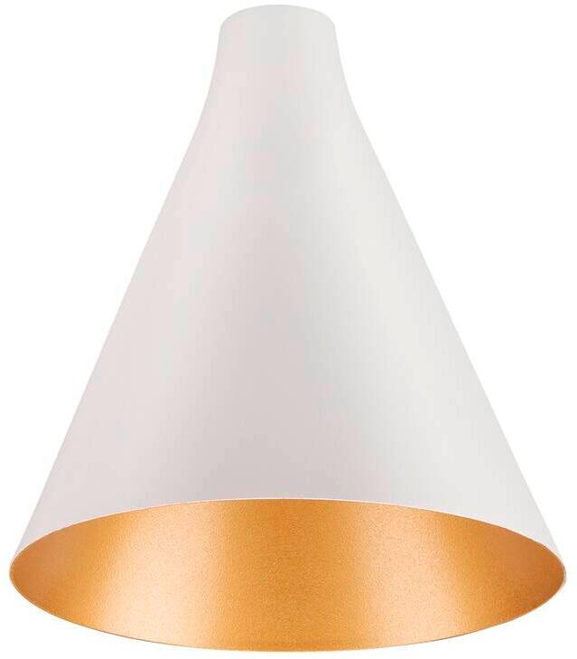 SLV LALU CONE 15 Leuchtenschirm für Pendelleuchte LED Base, Mix&Match, weiß/gold (1007531)