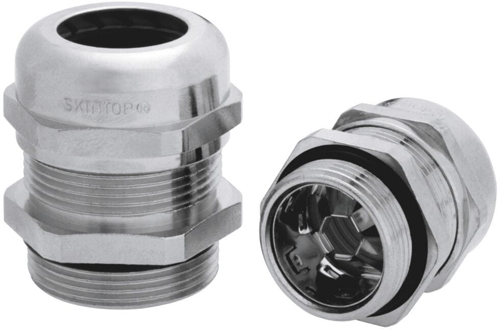 Raccordo A Vite Per Cavi SKINTOP MS-M 20x1,5, Ottone Nichelato, Resistente Ai Raggi UV, Nuovo