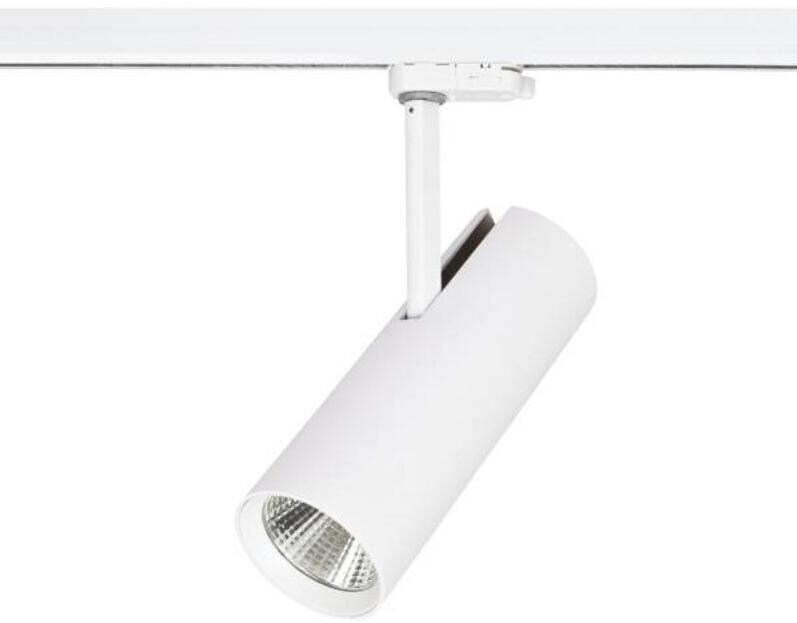 Brumberg MAXI LED-Schienenstrahler für 1-Phasen-DALI Schiene, 32W, 32lm/W, 3000K, DALI dimmbar, weiß (88398173)