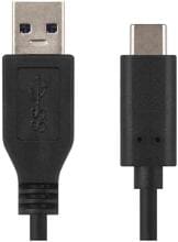EMOS SM7021BL USB Kabel 3.0 A Stecker, USB 3.1 C Stecker, Länge 1m, schwarz (2335072100)