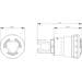 Siemens 3SU1001-1HB20-0AA0 	NOT-HALT-Pilzdrucktaster, beleuchtbar, 22 mm, rund, Kunststoff, rot, 40 mm, zwangsläufige Verrastung, gemäß DIN EN ISO 13850, Drehentriegelung